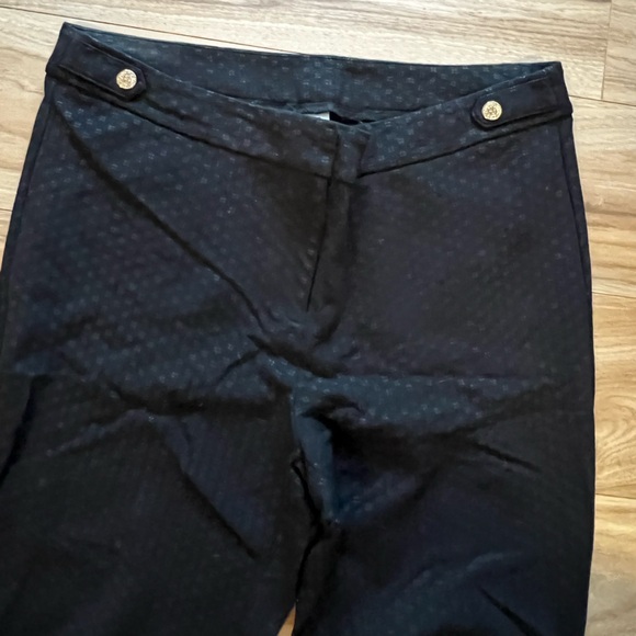 Anne Klein Textured Skinny Black Dress Pant - Picture 2 of 7